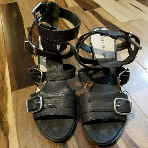 via spiga wedge sandals